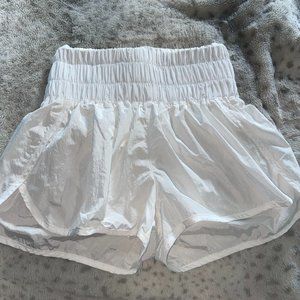 White Free People "The Way Home Shorts"